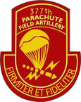 STICKER US ARMY   377th Parachute Field Artillery Battalion