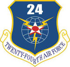 STICKER USAF 24th Air Force