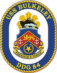 STICKER U.S. Navy USS Bulkeley DDG 84 Destroyer Emblem Crest