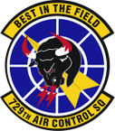 STICKER USAF 729th Air Control Squadron Emblem