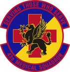 STICKER USAF 43rd Medical Squadron Emblem