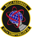 STICKER USAF 377th Comptroller Squadron Emblem