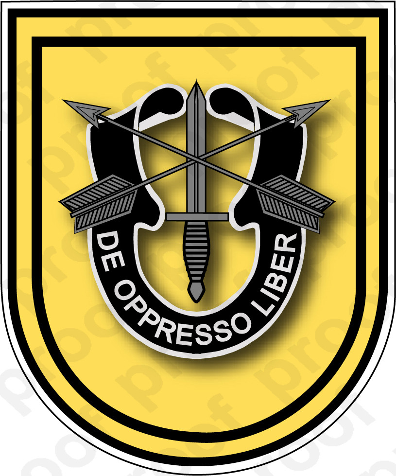 sticker u s army flash 1st special forces group m c graphic decals 1st special forces group