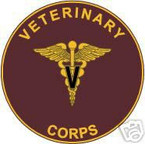 STICKER U S ARMY BRANCH Veterinary Corps