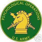 STICKER U S ARMY BRANCH Psychological Operations