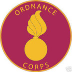 STICKER U S ARMY BRANCH ORDNACE CORPS