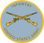 STICKER U S ARMY BRANCH INFANTRY UNIT