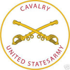 STICKER U S ARMY BRANCH CAVALRY
