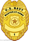 STICKER RANK U S NAVY MASTER AT ARMS BADGE