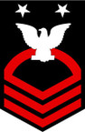 STICKER RANK U S NAVY E9 FORCE MASTER CHIEF PETTY OFFICER B