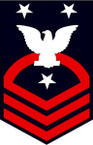 STICKER RANK U S NAVY E9 FORCE MASTER CHIEF PETTY OFFICER