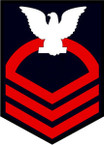 STICKER RANK U S NAVY E7 CHIEF PETTY OFFICER B