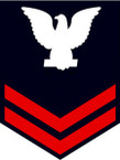 STICKER RANK U S NAVY E5 PETTY OFFICER SECOND CLASS B