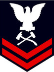 STICKER RANK U S NAVY E5 DAMAGE CONTROL