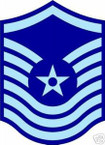 STICKER RANK AIR FORCE E8 SENIOR MASTER SERGEANT