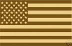 STICKER PATRIOTIC USA FLAG DESERT COLOR