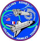 STICKER NASA SPACE SHUTTLE MISSION STS-93