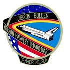 STICKER NASA SPACE SHUTTLE MISSION STS-61C