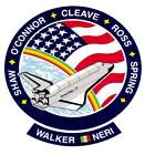 STICKER NASA SPACE SHUTTLE MISSION STS-61B
