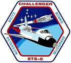 STICKER NASA SPACE SHUTTLE MISSION STS-6