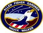 STICKER NASA SPACE SHUTTLE MISSION STS-51A
