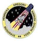 STICKER NASA SPACE SHUTTLE MISSION STS-44