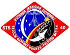 STICKER NASA SPACE SHUTTLE MISSION STS-40