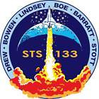 STICKER NASA SPACE SHUTTLE MISSION STS-133