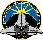 STICKER NASA SPACE SHUTTLE MISSION STS-132