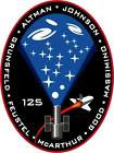 STICKER NASA SPACE SHUTTLE MISSION STS-125