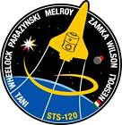 STICKER NASA SPACE SHUTTLE MISSION STS-120