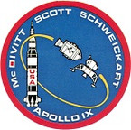 STICKER NASA APOLLO MISSION 9