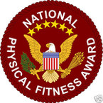 STICKER MILITARY ROTC PHYSICAL FITNESS AWARD
