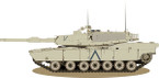 STICKER MILITARY M1A1 ABRAMS