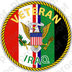 STICKER MILITARY IRAQ VETERAN