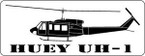 STICKER MILITARY HUEY UH-1 HELICOPTER