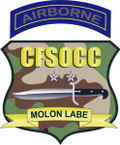 STICKER MILITARY Coalition Forces Special Operations Component Command
