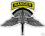 STICKER MILITARY BADGE HALO 1 BASIC RANGER