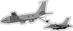 STICKER MILITARY AIRCRAFT KC-135 Stratotanker 6.0P