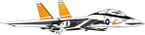 STICKER MILITARY AIRCRAFT F-18 Hornet