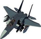 STICKER MILITARY AIRCRAFT F-15 Eagle