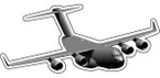 STICKER MILITARY AIRCRAFT C-17A Globemaster III