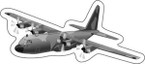 STICKER MILITARY AIRCRAFT C-130 Hercules II