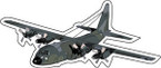 STICKER MILITARY AIRCRAFT C-130 Hercules