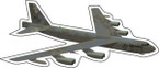 STICKER MILITARY AIRCRAFT B-52 Stratofortress