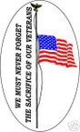 STICKER MILITARY A VETERAN DIED TODAY 3,
