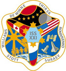 STICKER ISS Expedition  21