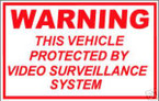 STICKER COMMERCIAL WARNING VIDEO SURVEILLANCE CCT V
