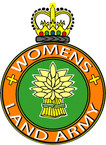 STICKER British Crest - The Womens Land Army