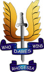 STICKER British Crest - SAS - Rhodesia